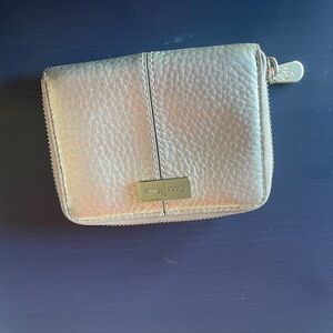 Cole haan silver coin and bill wallet